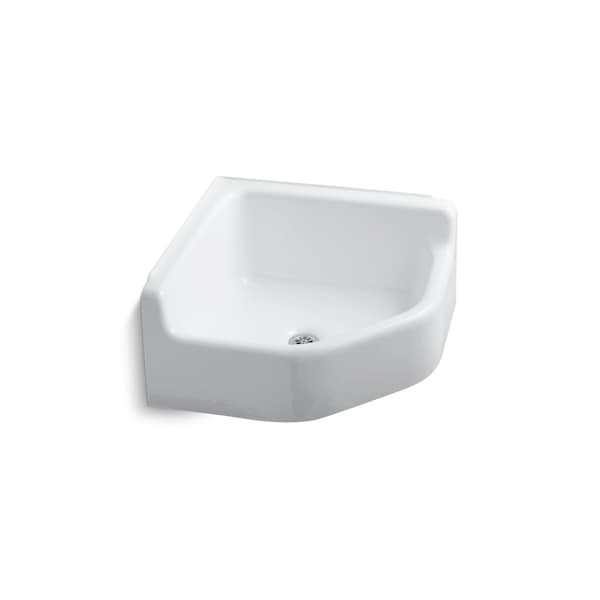 Kohler 28 in W x 28 in L x 13 in H, Cast Iron, Service Sink 6710-0 - main